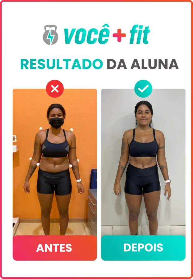 Antes e depois de um aluno