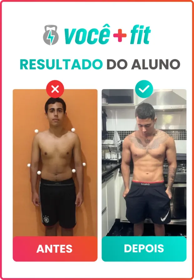 Antes e depois de um aluno