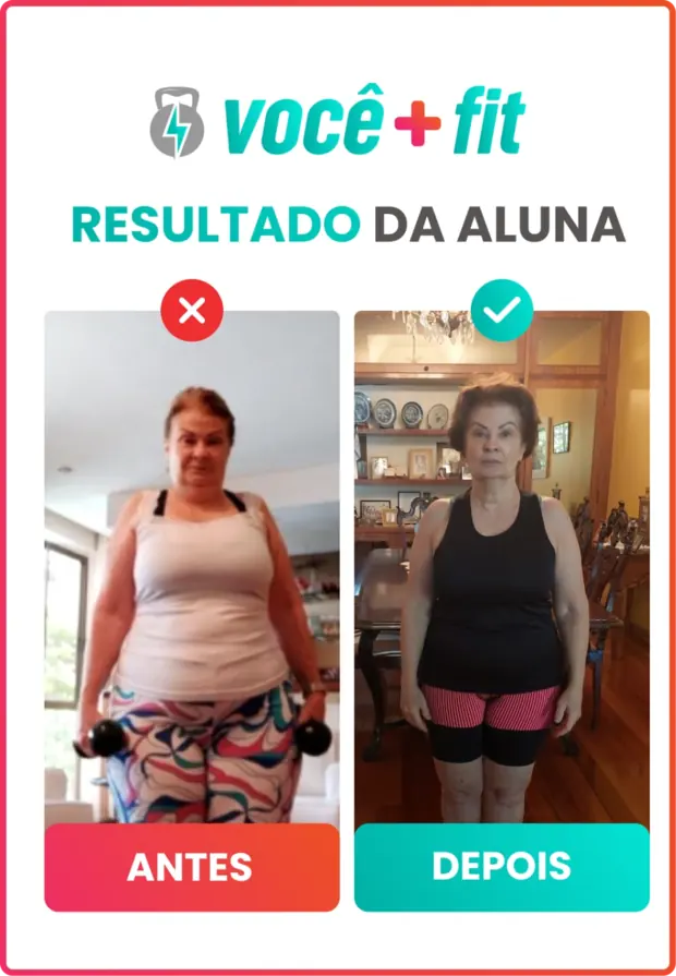 Antes e depois de um aluno